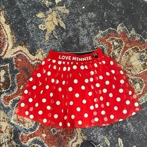 Disney Red and White Polka Dot Skirt